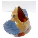 Japan Lusterware Toothpick Holder and Resin Bluebird