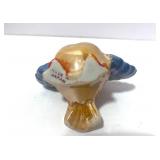 Japan Lusterware Toothpick Holder and Resin Bluebird