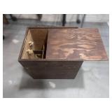Wooden Simpson Beer Box w Sliding Lid