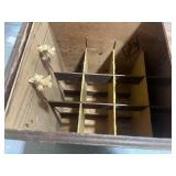 Wooden Simpson Beer Box w Sliding Lid