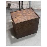 Wooden Simpson Beer Box w Sliding Lid