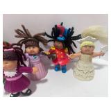 Vintage Set of 6 PVC Mini Cabbage Patch Kids