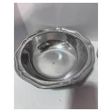 Pewter Stieff Jefferson Cup and Pewter Wilton Queen Anne 9" Bowl