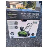 NEW IN BOX Greenworks 40V 20" Cordless Battery Single Stage Snow Blower (No Battery or Charger) Retail $359.99