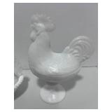 6" Hen on Nest and Rooster