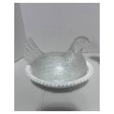 6" Hen on Nest and Rooster