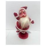 Adorable Vintage Flocked Dancing Santa