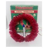 Vintage Paramount Vinyl Christmas Wreath in Box