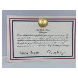 1988 White House Golden Anniversary Card from Nancy and Ronal Reagan