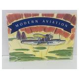 1935 HJ Heinz Co Modern Aviation Stamp Booklet with letter and 2 Stamps