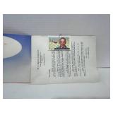 1937 HJ Heinz Co Famous Air Pilots Stamp Card Booklet with letter and 2 Stamps