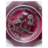 1970-71 Sterling on Crystal Christmas Plates in Cases