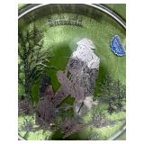 1970-71 Sterling on Crystal Christmas Plates in Cases