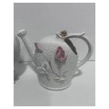 Vintage Hand Painted Thames Vase and Watering Can