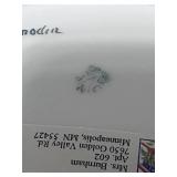 3 Beautiful Flower Plates Austria