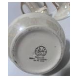 6pc Pearl China 22K Gold Trim Set