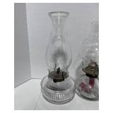 Three Vintage Oil Lamps