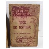 3 Antique Books. The Sad Sack, Neck or Nothing, Narrative a Lyric Poems