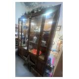 Asian Inspired Vintage Hutch/Display Case Lighted