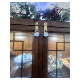 Asian Inspired Vintage Hutch/Display Case Lighted