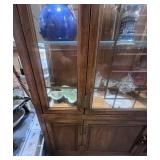 Asian Inspired Vintage Hutch/Display Case Lighted