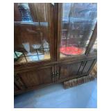 Asian Inspired Vintage Hutch/Display Case Lighted