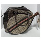Vintage Gucci Like Racquetball Bag w Racket