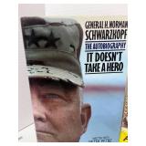 3 Misc Books; General Schwarzkopf Autobiography, Antique Pricing books `