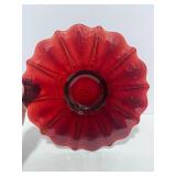 1938 Gorgeous Vintage Oyster and Pearl Ruby Serving Tray 14"