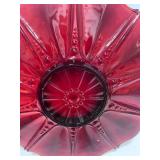 1938 Gorgeous Vintage Oyster and Pearl Ruby Serving Tray 14"