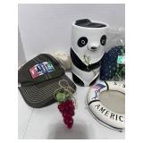 Lot of Misc. Eagles Neck Warmer, Panda Cub, Picture Frame and More
