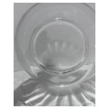 Clear Glass Serving Platter 14"
