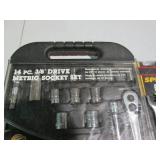 Powerbuilt 14pc 3/8in metric socket...