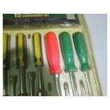 15pc flat, phillips, hex and torx s...