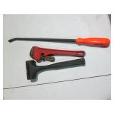 Dead blow 1-1/2lb cast hammer, heav...