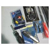 Pry tool, long reach pliers, magnet...