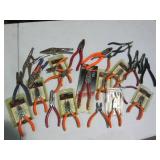 Large variety of linesman pliers, v...