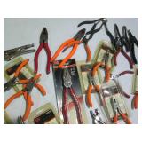 Large variety of linesman pliers, v...