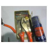 Variety of pliers and crescent wren...