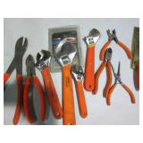 Variety of pliers and crescent wren...
