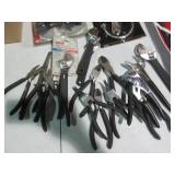 Diagonal, snap ring and needle nose...