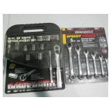 Powerbuilt 14pc 3/8in metric socket set with Durabiilt 6pc SAE speedy ratchet action wrench set