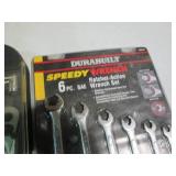 Powerbuilt 14pc 3/8in metric socket set with Durabiilt 6pc SAE speedy ratchet action wrench set