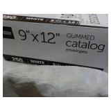 250 White 9 x 12" Gummed Catalog En...