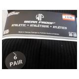 12 Pair Wear Proof Black Socks size...