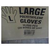 Case of 10,000 Size Large Polyethyl...