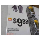 2 packs 12 Gloves each Firm Grip Po...