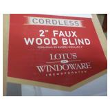 Cordless 2" Faux Wood Blinds 35 x 6...
