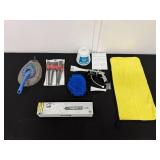 Automotive Detailing Tool Lot with Cleaning Gun, Brushes, Suction Gun, and Accessories