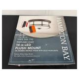 Hampton Bay 14 in LED Flush Mount Light Oil-Rubbed Bronze